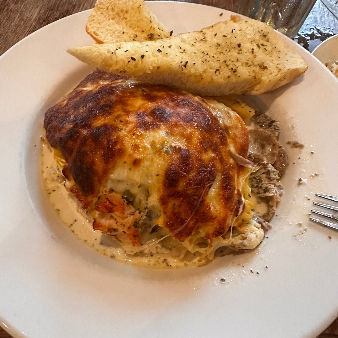 DePalma’s Italian Cafe signature dishes Gorgonzola Filet, Chicken Marsala, Lasagna, White Chocolate Bread Pudding