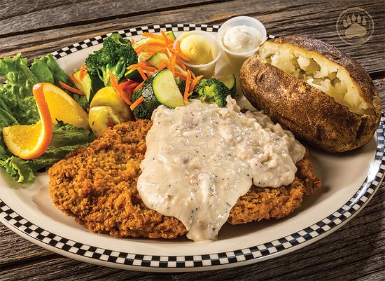 Black Bear Diner signature dishes Chicken Fried SteakOpen-faced Hot Turkey SandwichSlow-cooked Pot Roast
