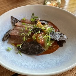 Lotte signature dishes The menu is a multi-course tasting experience that changes seasonally.